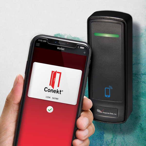 Conekt mobile reader and credential