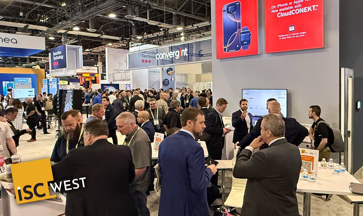 Visitors on the Farpointe booth, ISC West 2025